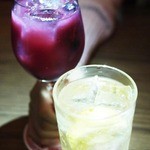 ルコックロティ - サングリア(赤)とカルヴァドスのハイボール