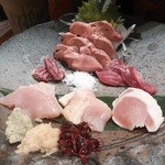 心斎橋かわぐち - 白肝お造り＆お造り盛り合わせ