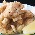 Karaage chicken with white hormone