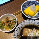 蕎麦庵 sio - 玉子焼き＆揚げ蕎麦サラダ？