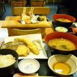 お造り天ぷら定食