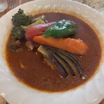 スープカレー カムイ - ✅チキン野菜スープカレー2辛ご飯300g¥1.690❣️
　※辛さ1(中辛)〜3(辛口)迄無料
　※辛さ4以上は¥200マシ
　※先会計〜キャッシュレス決済可能