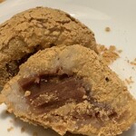 今西軒 - 黄粉の断面