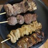 もつ焼きばん - レバー塩、かしら、テッポウ、レバータレ