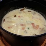 果子乃季 - 豆乳スープライスは、身体もポカポカになるメニューで、お腹にも優しい味です。