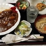 Michiyo - 【H27.4.7】カツカレー定食９００円（税別）。