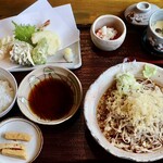 そば工房すもも - 料理写真:冷たいたぬき十割そば（サービスランチ）