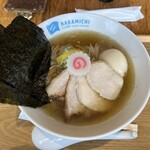 NAKAMICHI - 料理写真:特製女将おすすめ塩煮干そば【柚月入り】