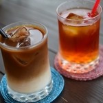 Keki Kafe Raku - カフェオレとアイスティー