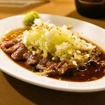 もつ焼き ウッチャン 新宿思い出横丁 - 2015.4 はらみタタキ（450円）