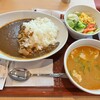 なか卯 - 和風カレー+とん汁&彩り野菜サラダセット