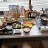 水橋食堂 漁夫 - 魚カツ丼醤油味、刺身単品、大根の麦味噌漬け、きゅうり一本漬け