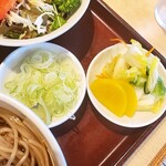 柳川家 - 薬味と漬物