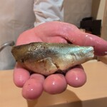 銀座 しのはら - 鮎の生姜醬油焼きのにぎり