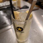 東京江戸もんじゃ こげお - ゴロゴロパインソーダ(600円)