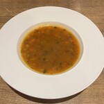 レストラン アラジン - 豆のスープ