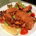 和食しん堀 - 鯛の唐揚げと牡蠣フライ