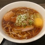 いろり庵きらく - 料理写真:鴨そば➕卵