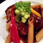 和フレンチバル村塾 - 豚肉の煮込み……ソースが良い(^^)パンがあったら、全部塗り付けて食べたかった〜