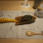 神保町 傳 - 苔と雑穀類のデザート