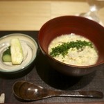 神保町 傳 - すっぽんの雑炊と香の物