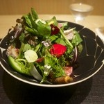 神保町 傳 - いろいろな調理をしたサラダの盛り合わせ