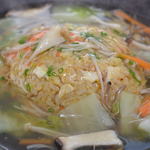 笑うだるま - 海老のあんかけチャーハン
