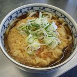 裾花郷 - かき揚げ＋生卵(隠れてるけど)　をうどんで♪