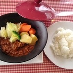本日のランチ(1,080円)たっぷり野菜のビーフカレー