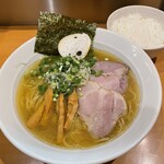 麺屋 すずらん - 鶏出汁しお1,000円
ライス150円