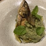 TOVILA osteria - 鮎のコンフィと胡瓜のタリエリーニ