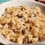 貝出汁らぁ麺 みぎわ - 貝めし。