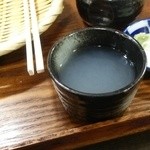Futabaya - 蕎麦湯、時間が遅かった為か次の一杯はかなり白かったです