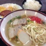 saikyoushokudou - 沖縄そばセット550円。