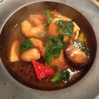 文菜華 - 主菜 海老、椎茸、彩り野菜のジャン