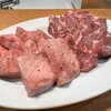 焼肉やっちゃん - 上タン塩（レモン）と上ハラミ（ワサビ醤油）