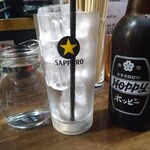 やきとん たかちゃん - 金皆置き中 780円 ホッピー白そと 210円