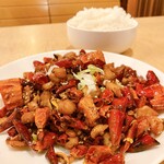 平和平 - 四川風鶏肉香り炒め＆ライス