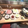 핫타야 - 鉄板焼きのＡセットとご飯・中。