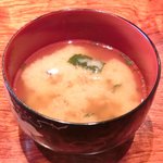 Kitchen 古時計 - 豚の生姜焼き<限定7食> 500円 の味噌汁