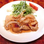 Kitchen 古時計 - 豚の生姜焼き<限定7食> 500円