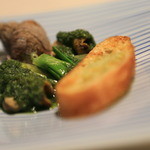 連理 - 「磯ツブ貝と浜松のしずくブルゴーニュ仕立て」