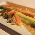 連理 - 「アサリのサバイヨンにグリーンアスパラガスを添えて」