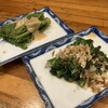 呑兵衛 - [左]タラの芽酢味噌あえ,[右]ぼんなお浸し