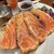 Seafood bar Ermitage - 料理写真:鮮やかな断面のレアサーモン