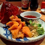 晩酌と晩御飯 ちょうつがひ - 朝どれホヤ酢