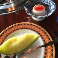 游玄亭 ホテルニューオータニ大阪店 - メロンと違うセットの杏仁