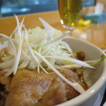 銀の舞 - チョイ飲みセット　ハーフ豚丼（2015年4月）