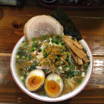 長町ラーメン - 長町ラーメン煮卵&白ネギ中盛り918円
      2015年4月8日夜