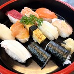 藤まつ寿し - ランチにぎり大盛